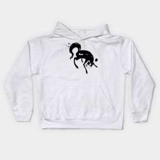 Strange Black Cat Kids Hoodie